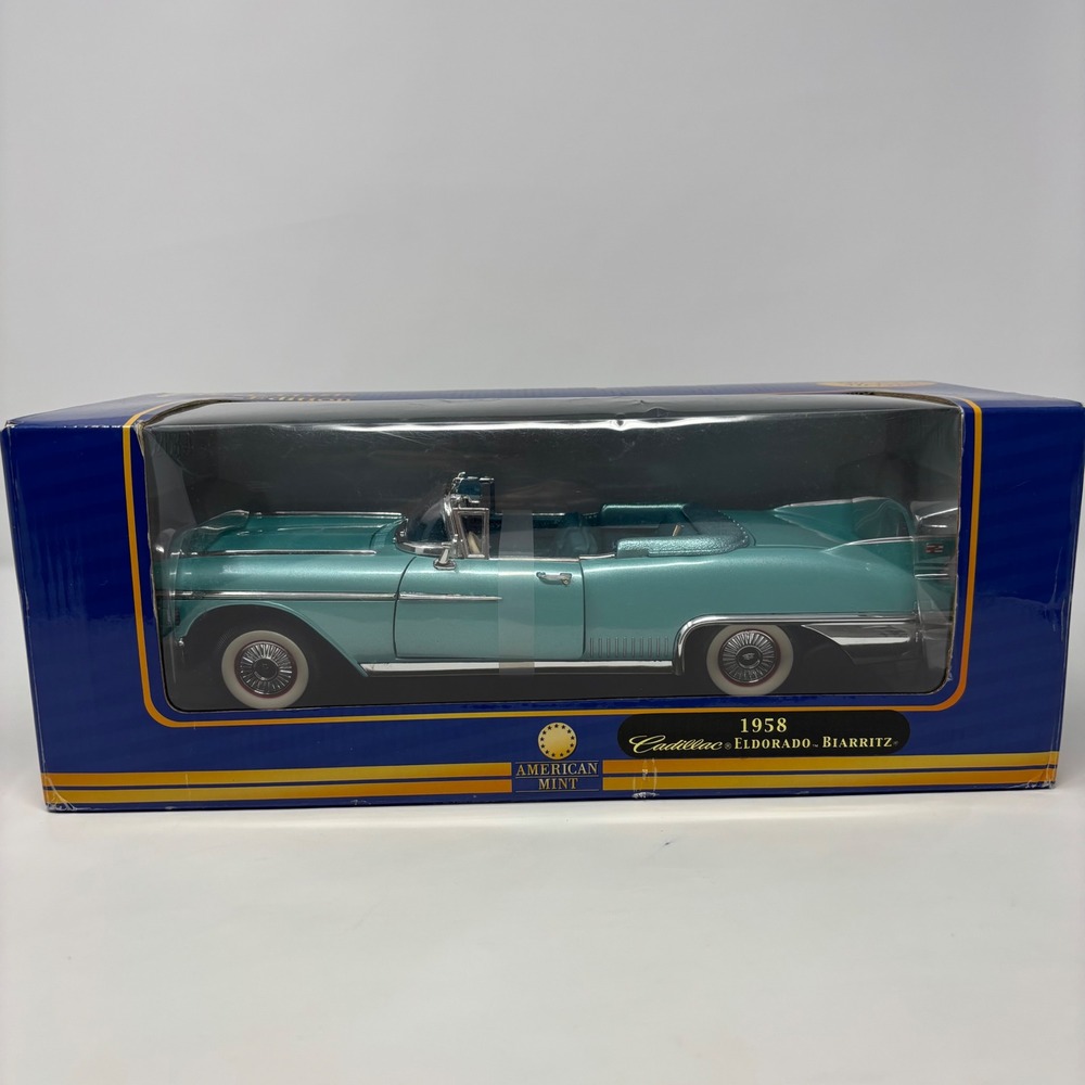 1958 Cadillac Eldorado Biarritz 1:18 American Mint Diecast Model Car Teal